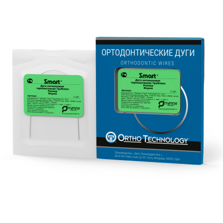 Дуга нитиноловая термоактивная ТруФлекс (CuNiTi, 27°C) , форма Универсальная 18х25