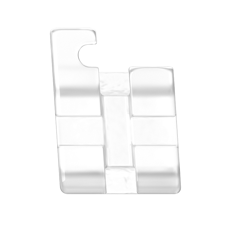 Блеск набор брекетов керамических прозрачных РОТ 018 (верх/низ, 20 шт.) крючки на 3,4,5