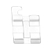 Блеск набор брекетов керамических прозрачных РОТ 018 (верх/низ, 20 шт.) крючки на 3,4,5