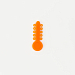 Эластичная лигатура на модуле (под углом, 1 модуль 10 колец) Оранжевая